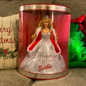 2001 NRFB RARE Vintage Holiday Celebration Barbie